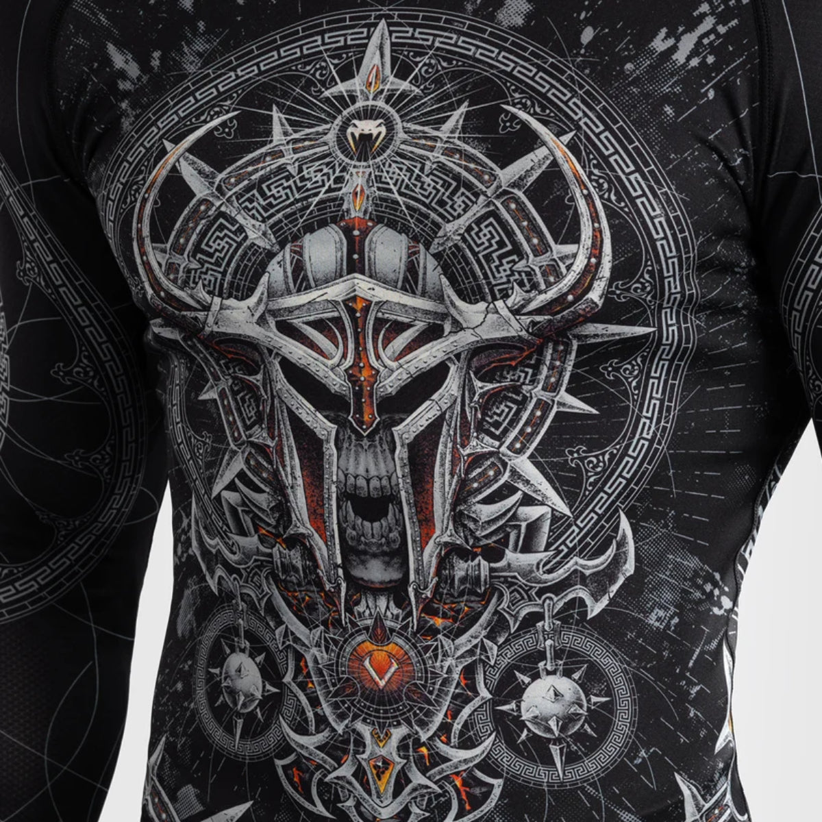 Venum Гладіатор 5.0 Довга рукава Висипка Чорний/Срібло