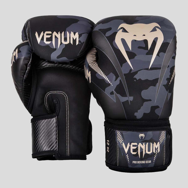 Venum Impact Boxing Gloves Dark Camo/ Sand