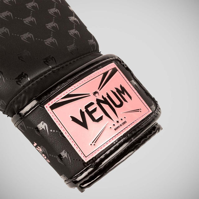 Venum Impact Monogram Boxing Gloves Black/Pink