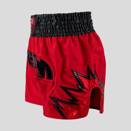 Venum Inferno Muay Thai Shorts Rot/Holzkohle/Schwarz