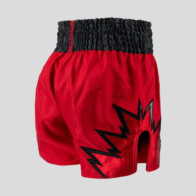 Venum Inferno Muay Thai Shorts Red/Charcoal/Black