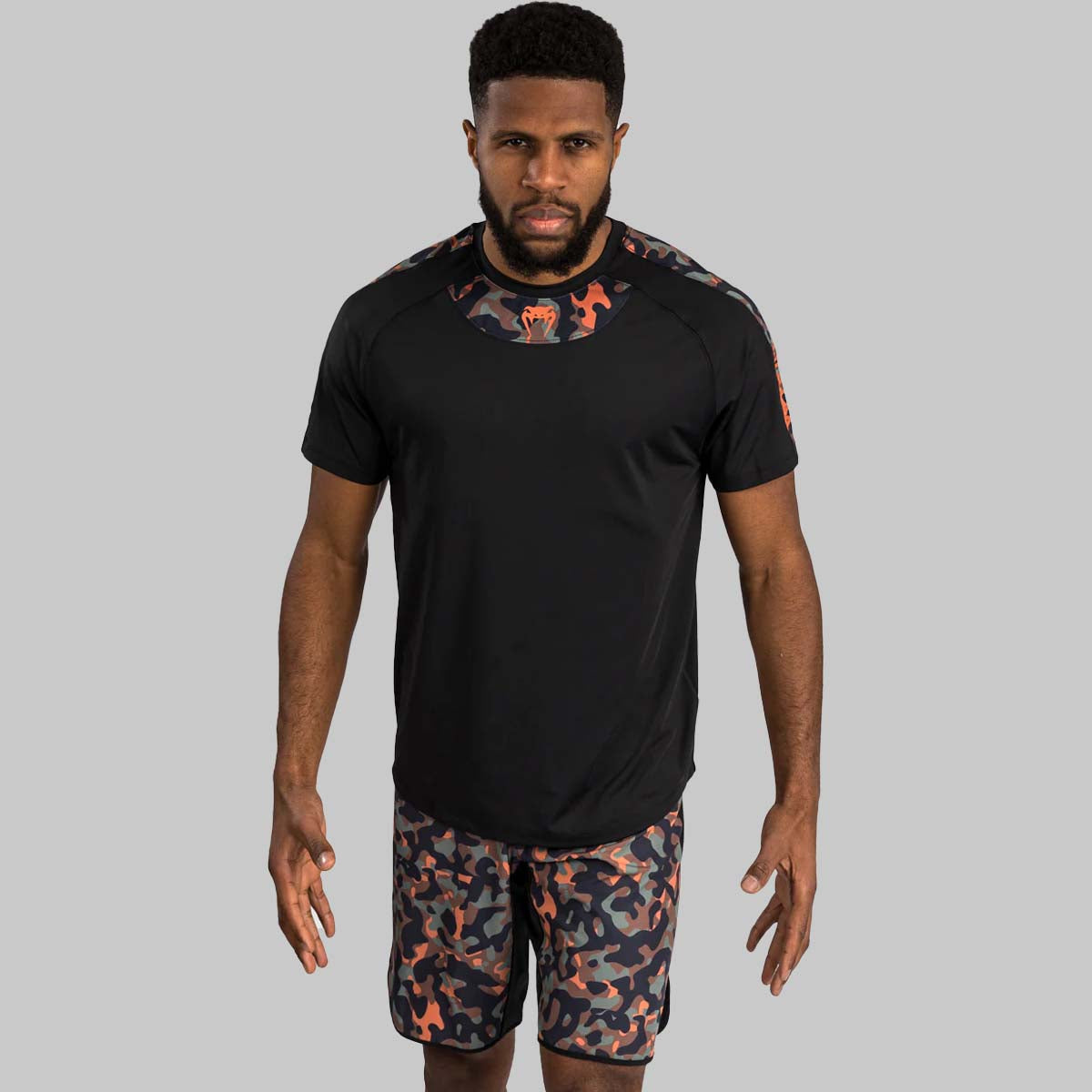 Venum Dschungel Ops Trockentechnologi T-Shirt Black/Khaki Camo