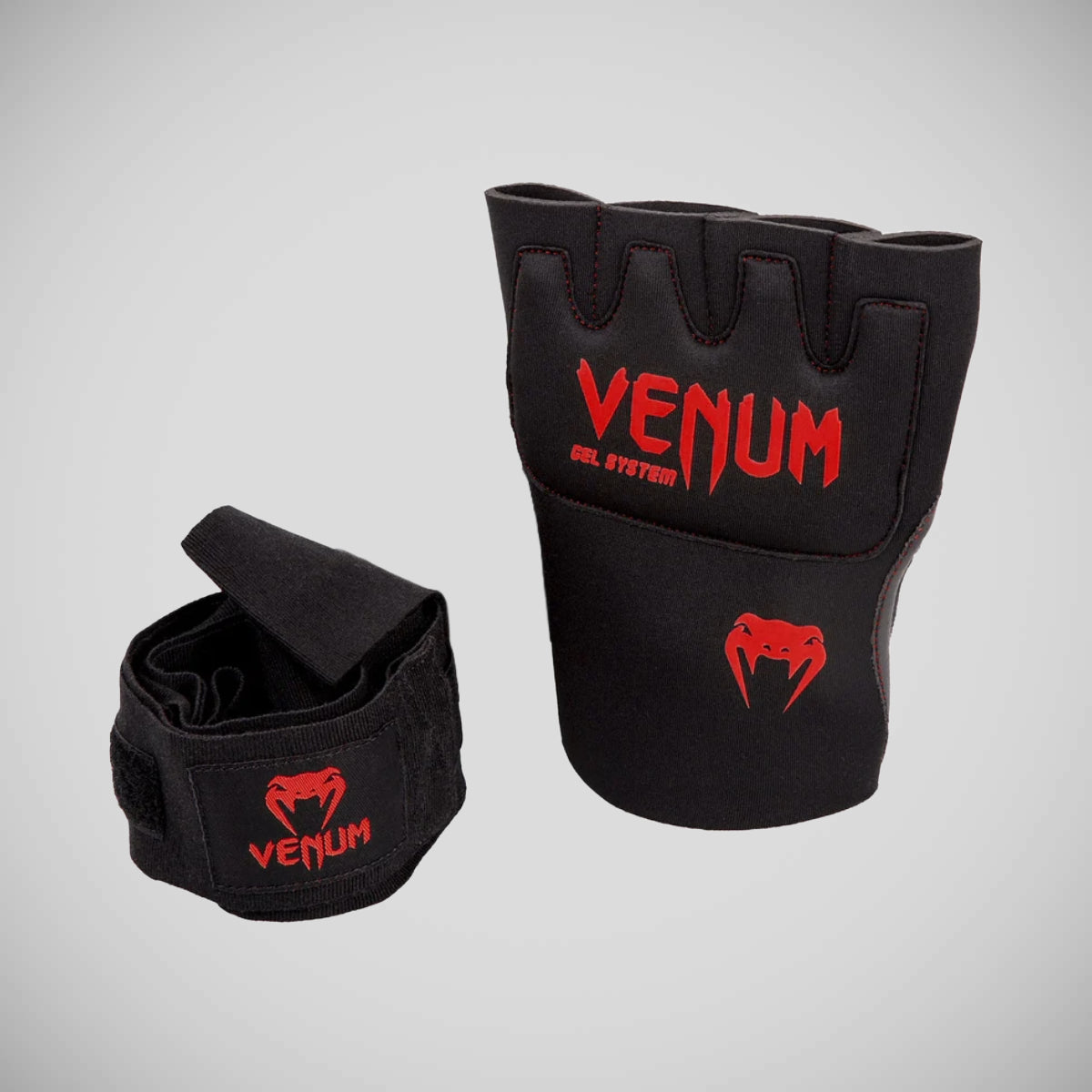 Venum Kontact Gel Quick Hand Wraps Black/Red