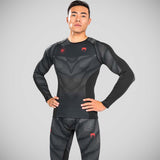 Venum Phantom Long Sleeve Rash Guard Black/Red