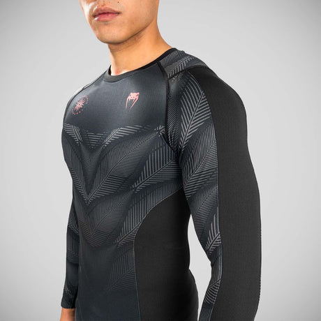 Venum Phantom Slave Longa Rash Guard preto/vermelho
