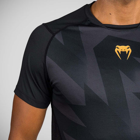 Venum Rasierer trocken Tech T-Shirt Schwarz/Gold