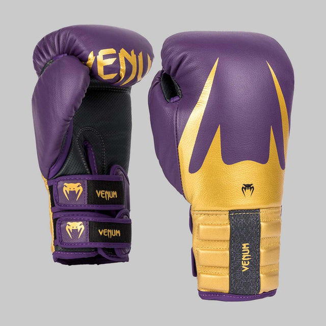 Venum Reverso Boxing Gloves Dark Purple/Gold