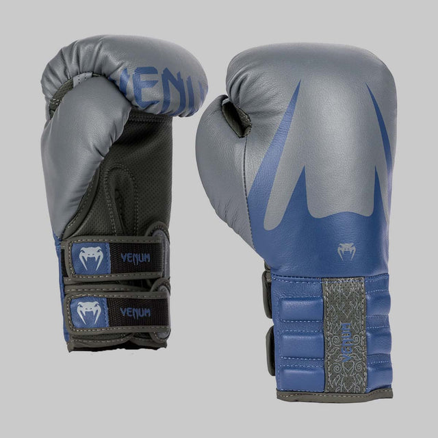 Venum Reverso Boxing Gloves Storm Grey/Royal Blue