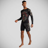 Venum Santa Muerte 5.0 Long Sleeve Rash Guard Black/Gold