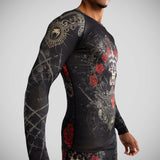 Venum Santa Muerte 5.0 Long Sleeve Rash Guard Black/Gold