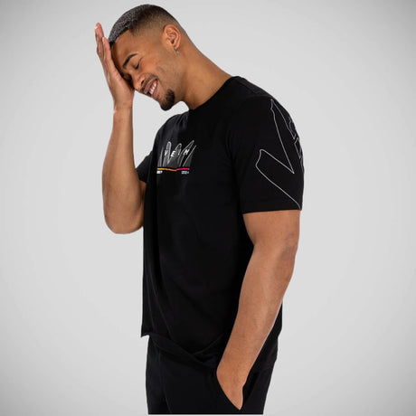 Венум-змія-друк футболка чорний