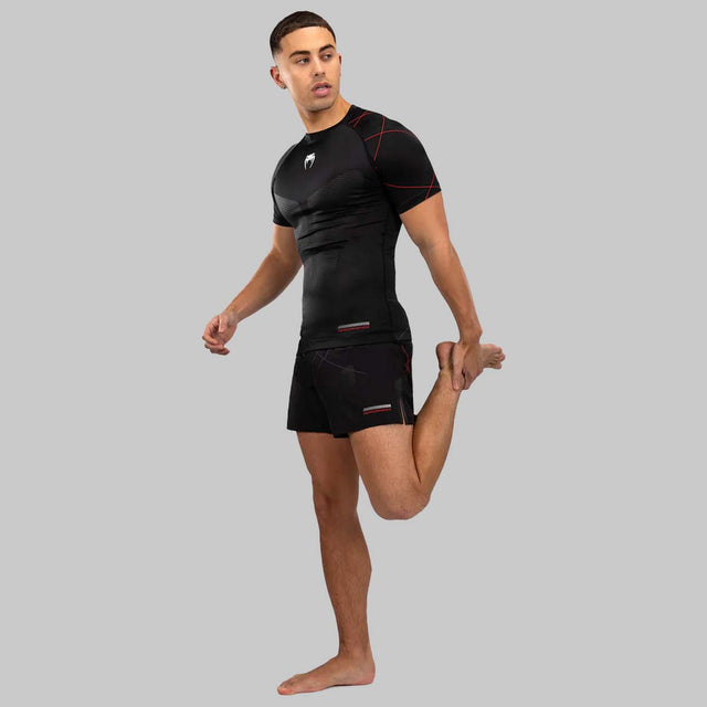 Venum Tactical XT Short Sleeve Rash Guard Black/Red