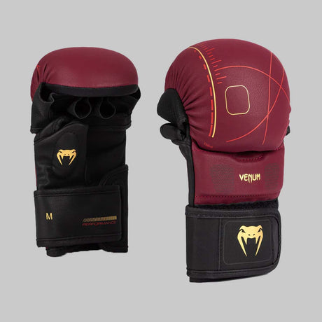 Venum Tactical XT Sparring Gloves Black/Burgundy/Gold