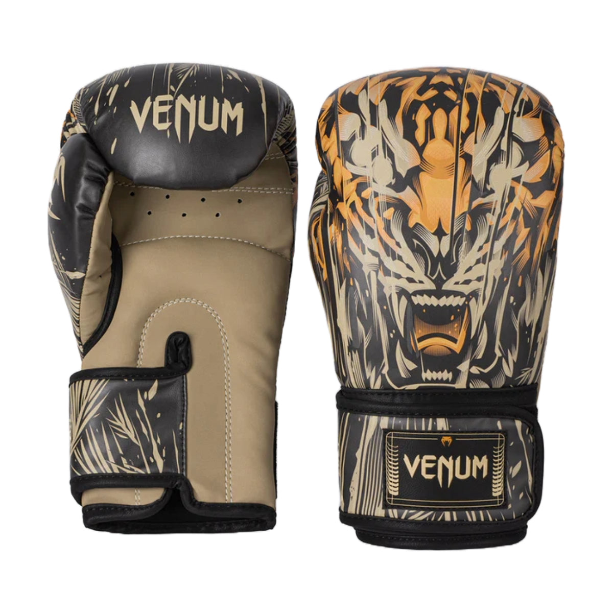 Venum Tiger Kids Boxing Gloves Black/Orange