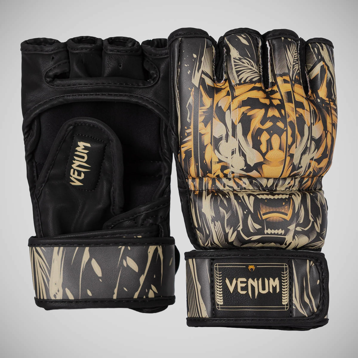 Venum Tiger MMA guanti neri/arancioni