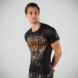 Venum Tiger с коротким рукавом с коротким рукавом охраняет черный/оранжевый