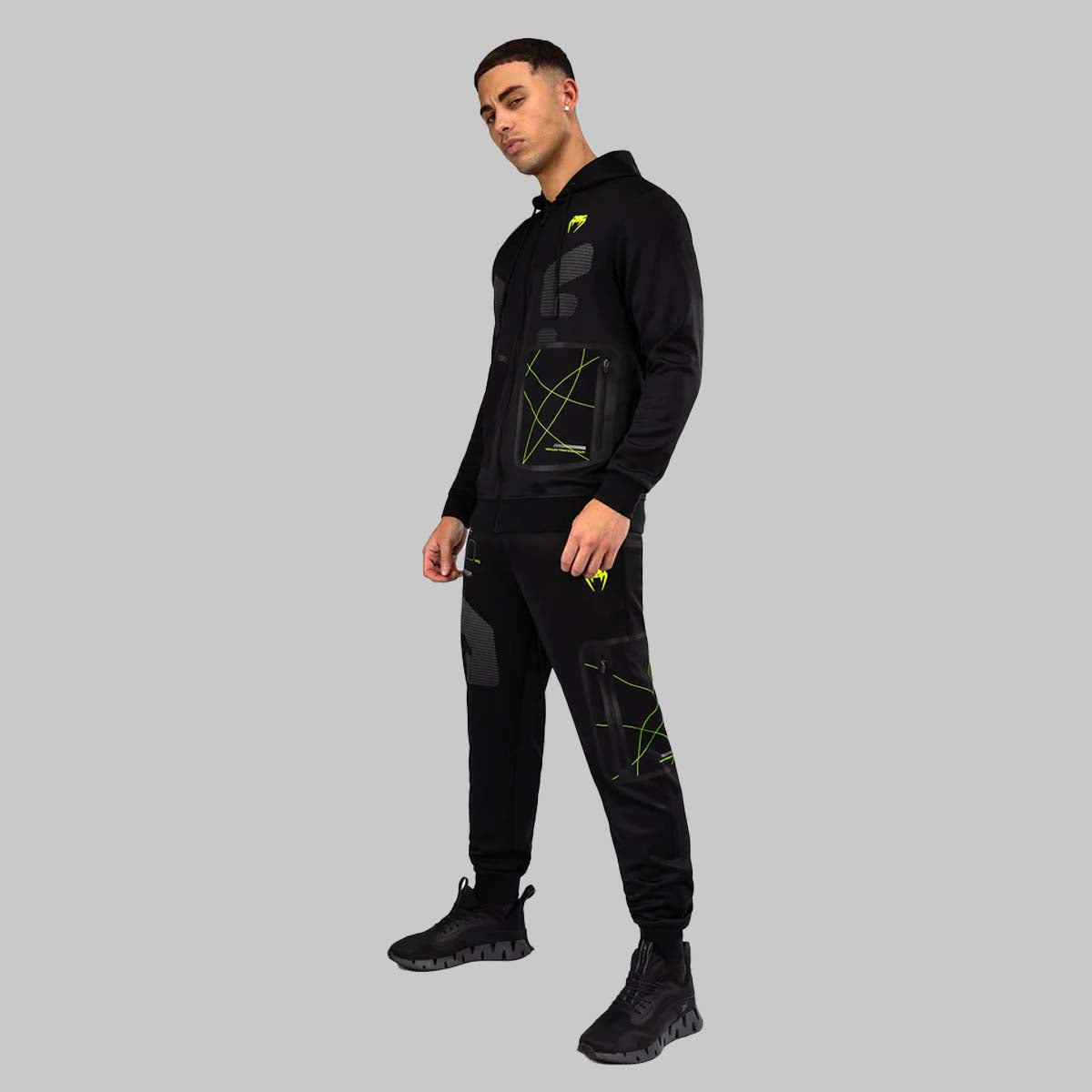 Venum Training Camp 4.0 Hoodie Black/Neo Green