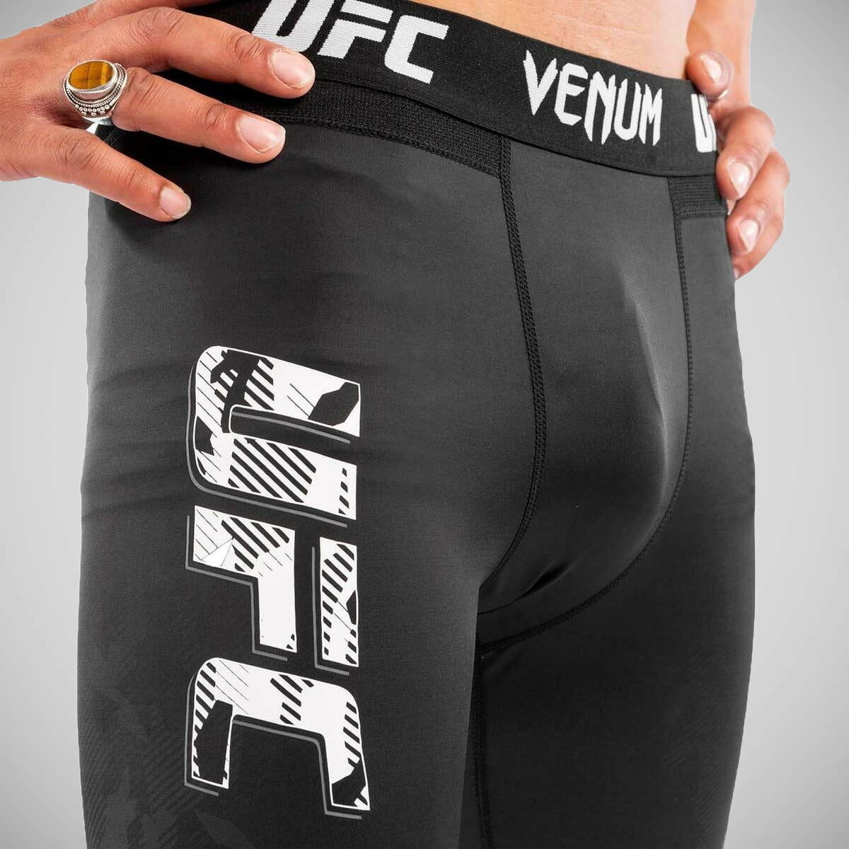 Venum UFC Authentic Bight Week Spats Black