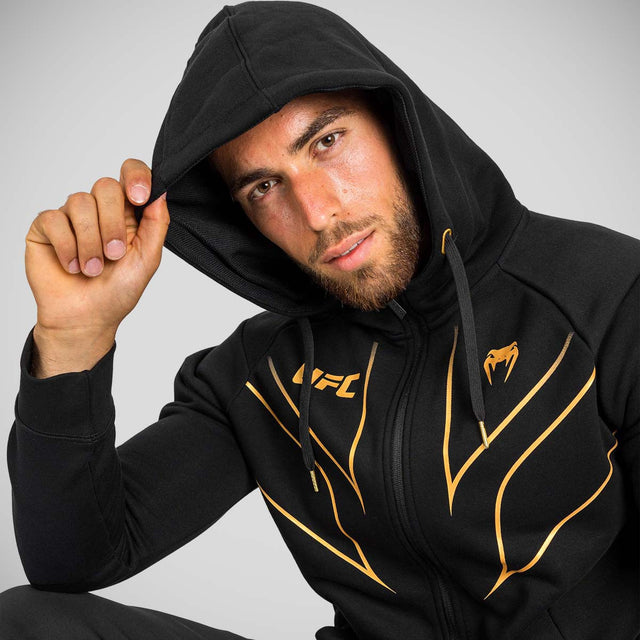 Venum UFC Fight Night 2.0 Replica Full Zip Hoodie Black/Gold