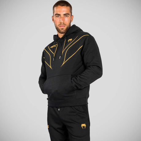 Venum UFC Fight Night 2.0 Replik Hoodie Schwarz/Gold
