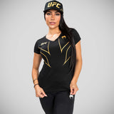 Venum UFC Fight Night 2.0 Replica Women's T-Shirt Black/Gold
