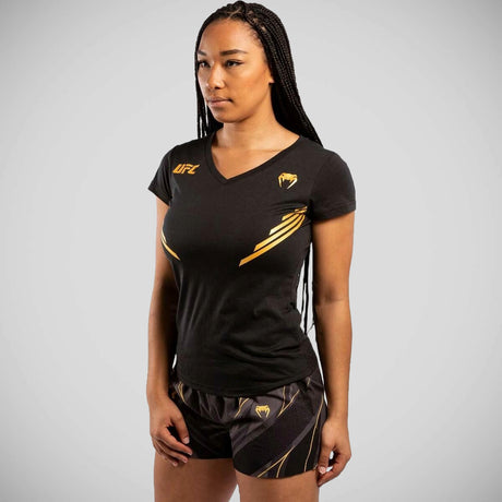 Venum UFC Replica Women's T-Shirt Black/Gold