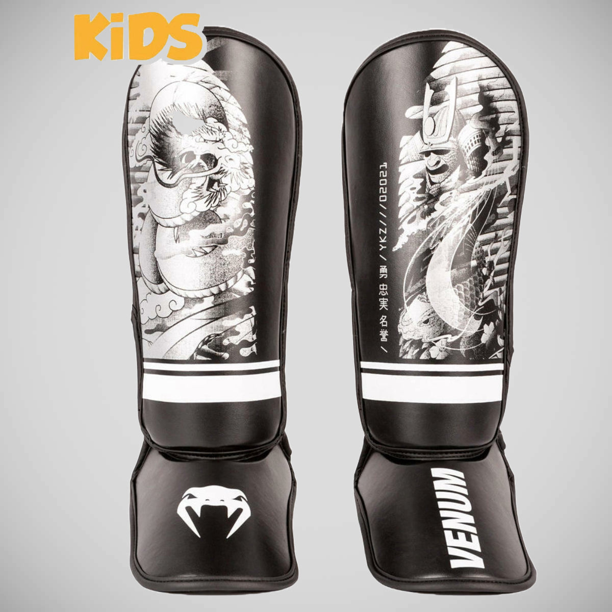 Venum ykz21 Kids Shin Guards Black/White