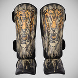 Venum Tiger Kids Shin Guards Noir / Orange