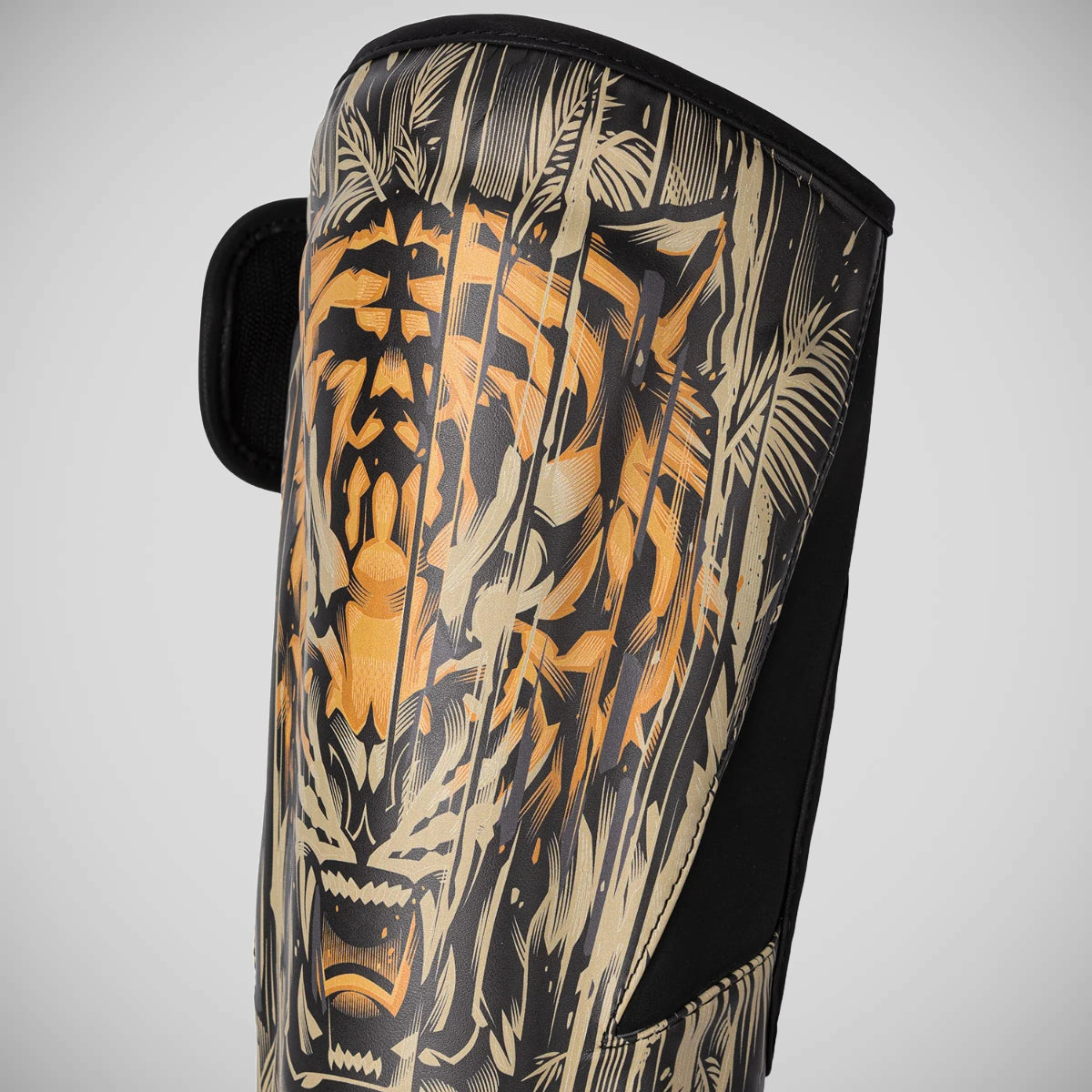 Venum Tiger Kids Shin Guards Noir / Orange