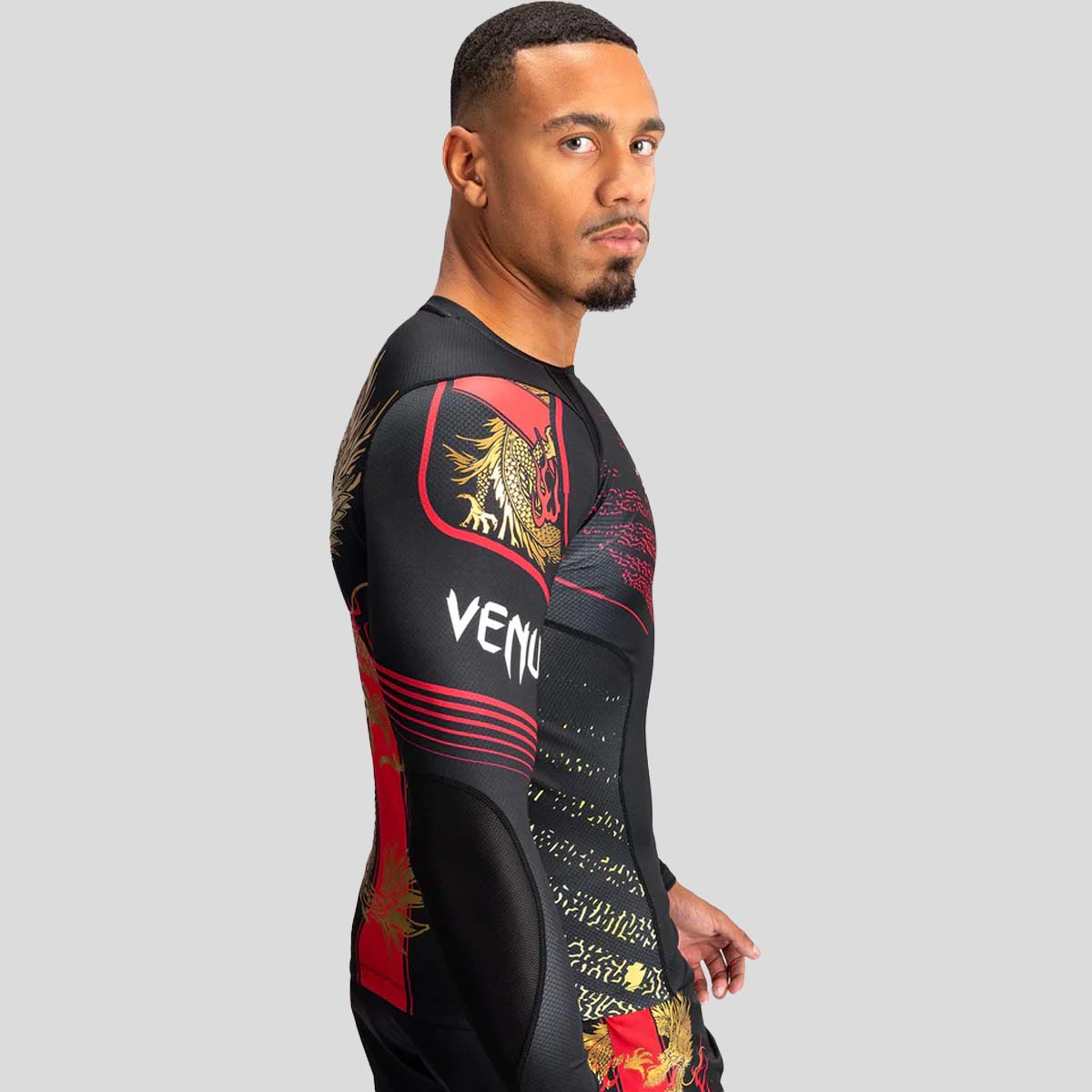 Vans Rash Guard Venum X Tekken 8 Marshall Law Rash Guard Black/Gold van Made4 Fighters ...