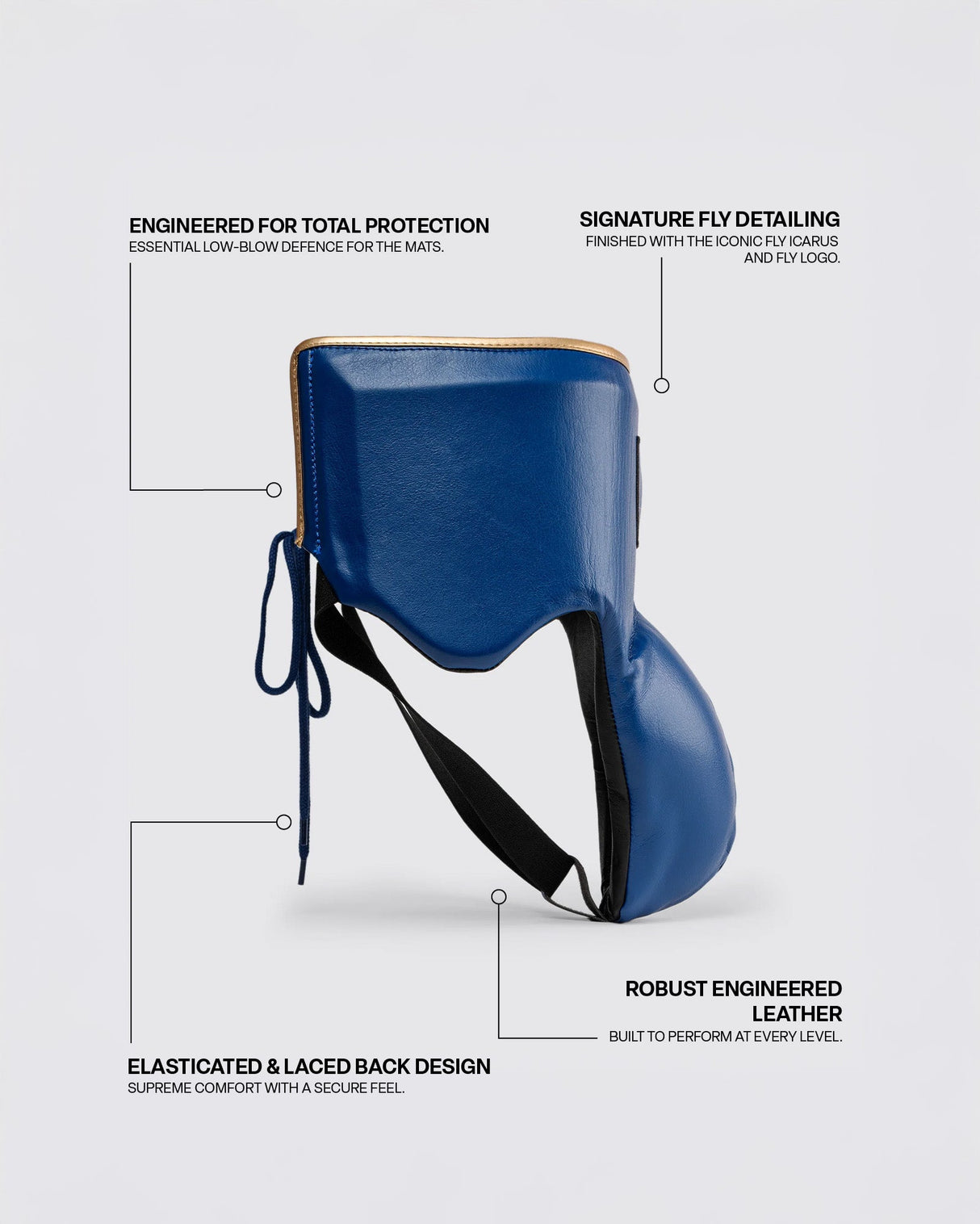 Fly Wraith X Groin Guard Space Blue/Gold