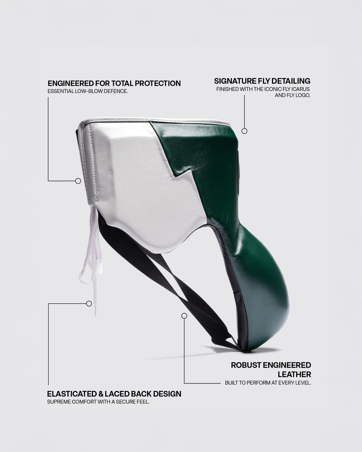 Fly Wraith X Groin Guard Petrol Green/White
