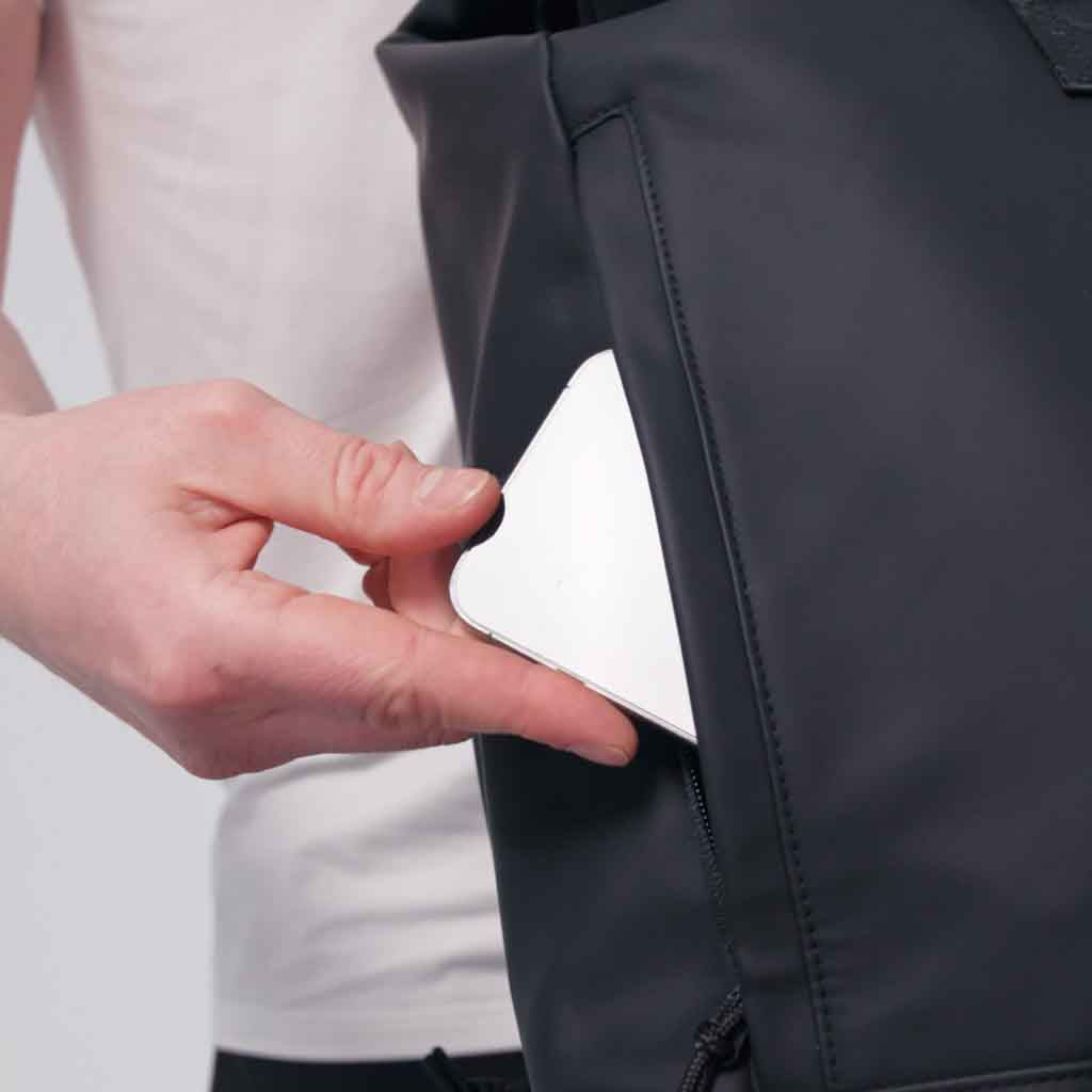 Built For Athletes Roll Top 22L Backpack Black