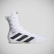 White Adidas Box Hog 4 Boxing Boots   