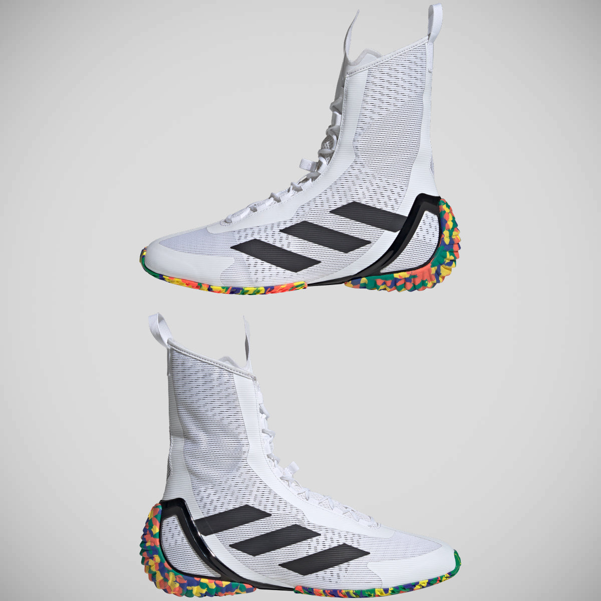 White Adidas Speedex Ultra Boxing Boots   