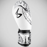 8 Weapons Sak Yant Tiger Boxing Gloves White/Black