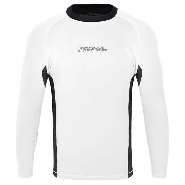 Fumetsu Icon Womens Long Sleeve Rash Guard White/Black