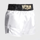 Venum Klassische Muay Thai Shorts Weiß/Schwarz/Gold