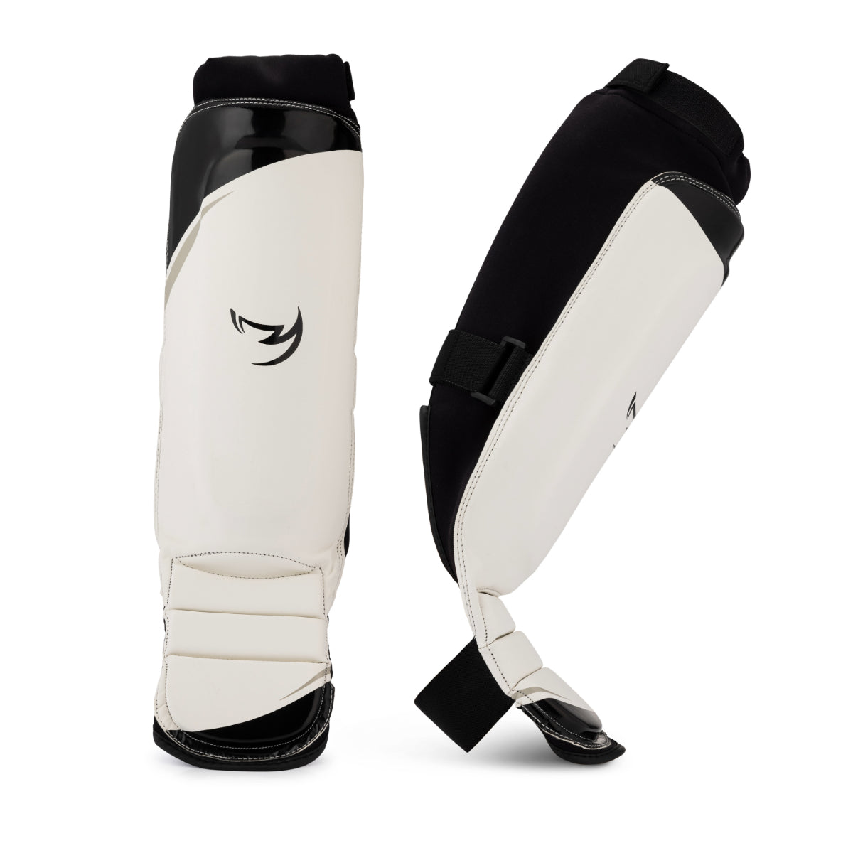 Fumetsu Ghost S3 MMA Shin Guards White/Black/Grey