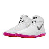 White/Black/Pink Nike Inflict SE Wrestling Boots   