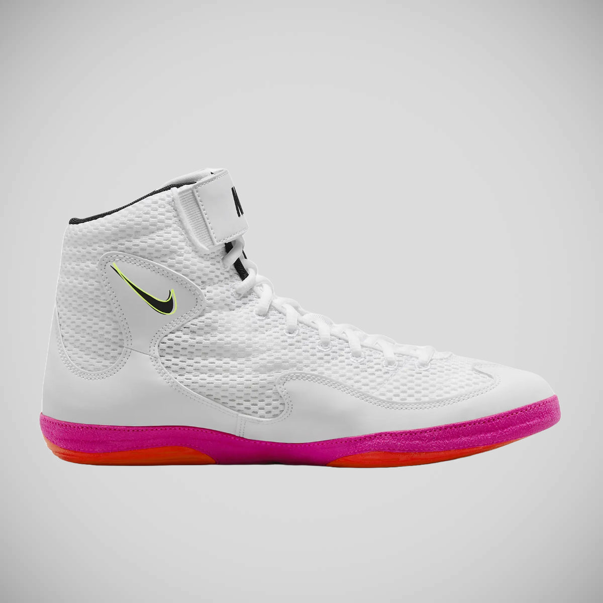 White/Black/Pink Nike Inflict SE Wrestling Boots   