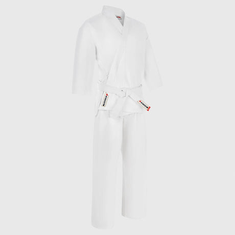 White Bytomic Red Label 7oz Cotton Kids Karate Uniform   