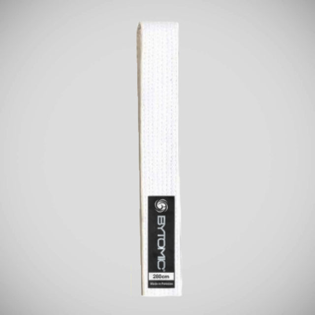 White Bytomic Solid Colour Martial Arts Belt   