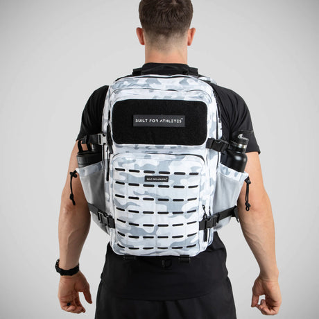 White Camo Built For Athletes Large Gym Backpack   