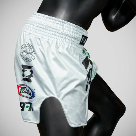 White Fairtex BS1923 Racer Muay Thai Shorts