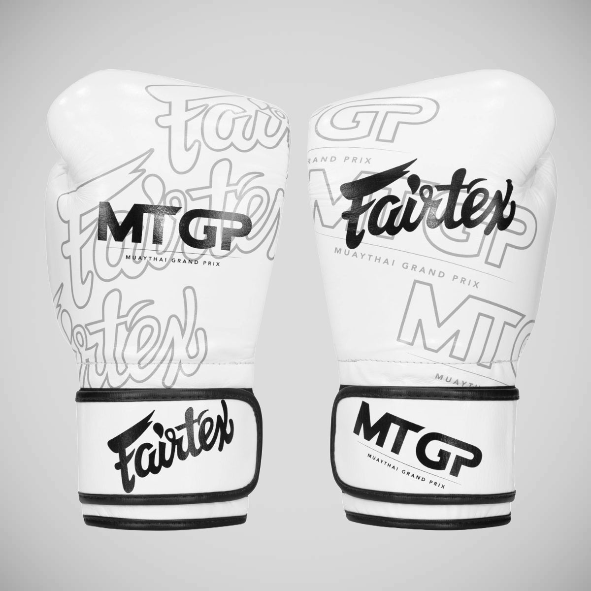 White Fairtex X MTGP Velcro Boxing Gloves   