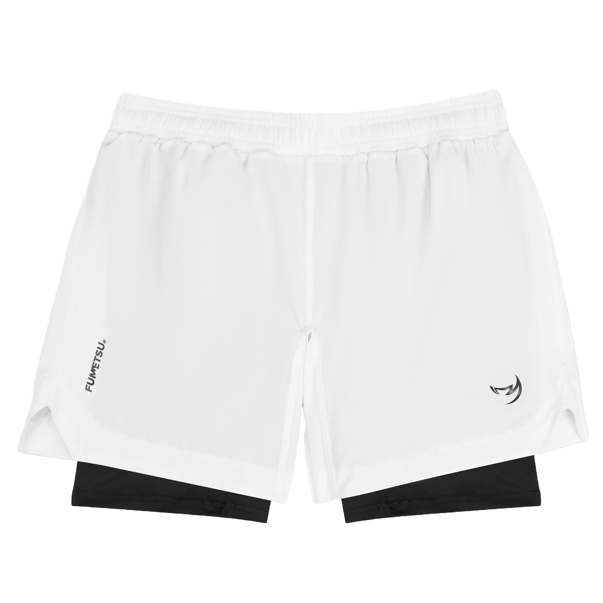 White Fumetsu Origins Dual Layer Shorts   