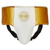 Pro-Box-Champion Spar Abdo Guard Weiß/Gold