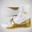 White/Gold Pro-Box Speed-Lite Boxing Boots   