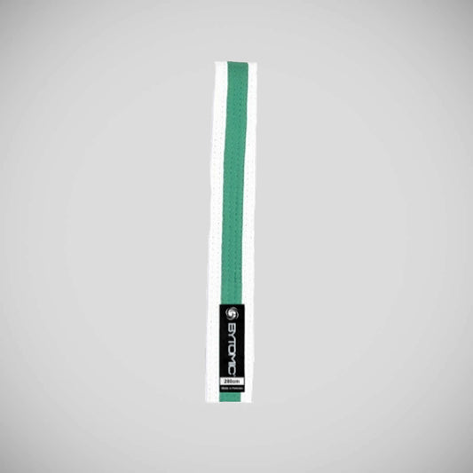 White/Green Bytomic Belt with Stripe